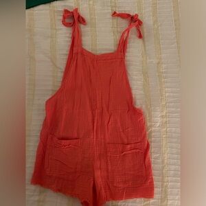 Pink billabong overalls size xs